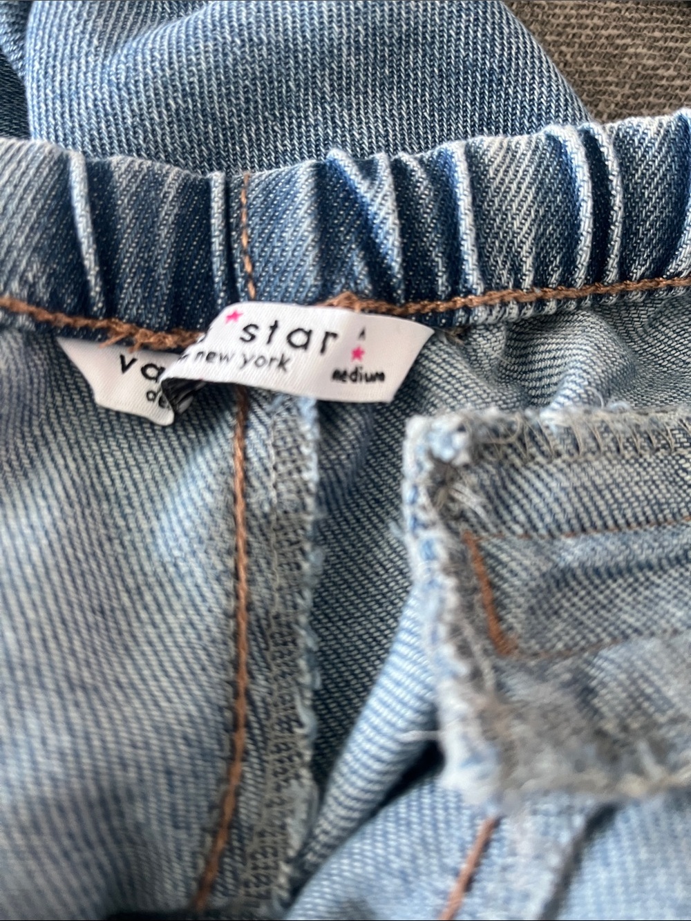 Vanilla Star Light Wash Blue Wide Leg Jeans - Picture 5 of 7